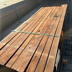Ca. 140x Hardhouten Onderliggers Geschaafd, 40x70mm, lengte 335cm